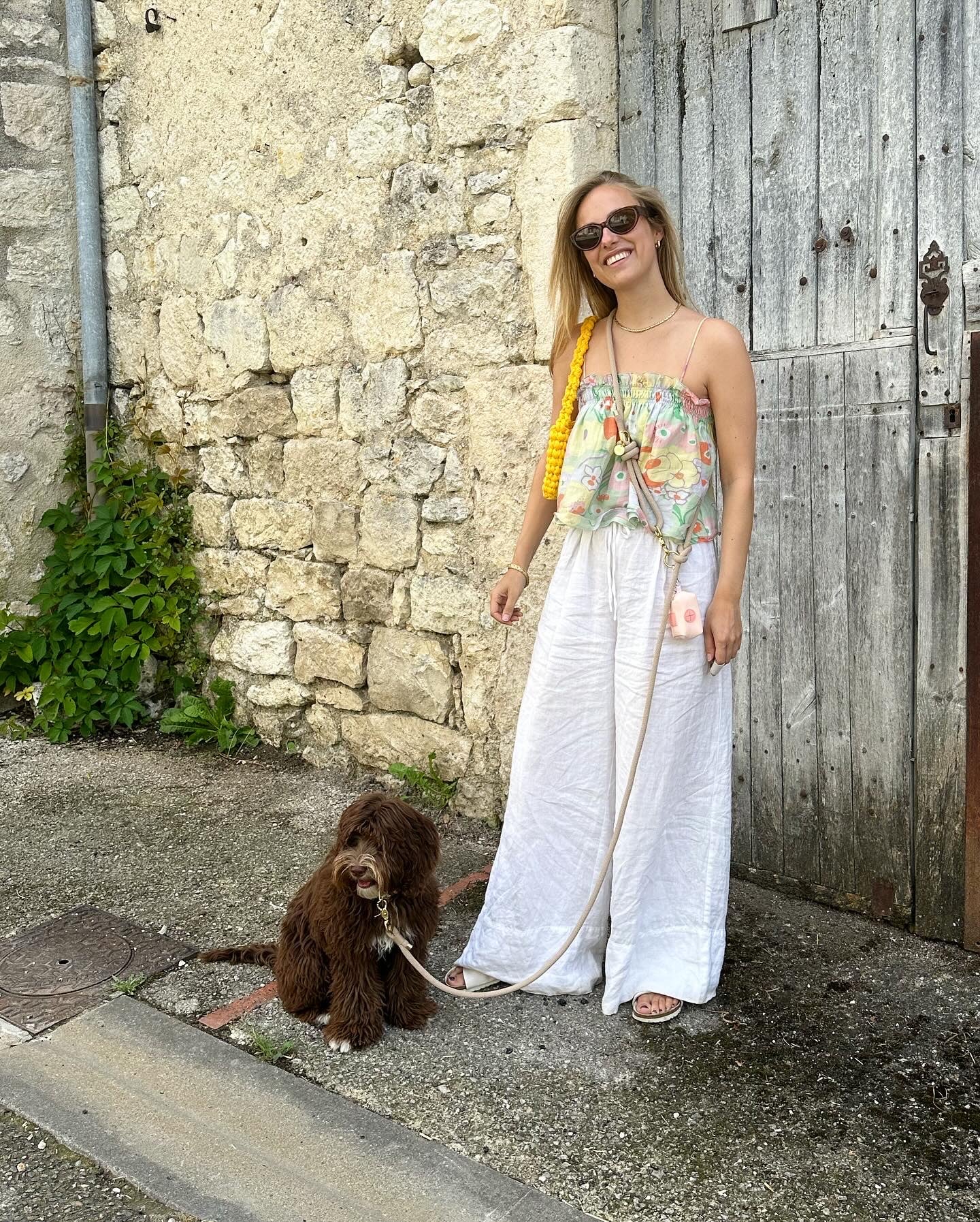 Hands-Free Rope Leash - Latte
