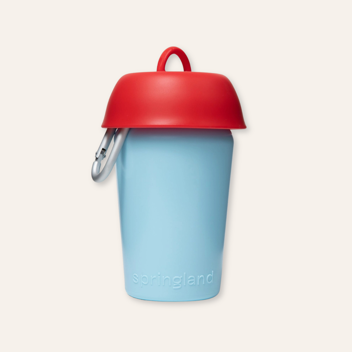 Flip Travel Water Bottle - Cherry / Light Blue
