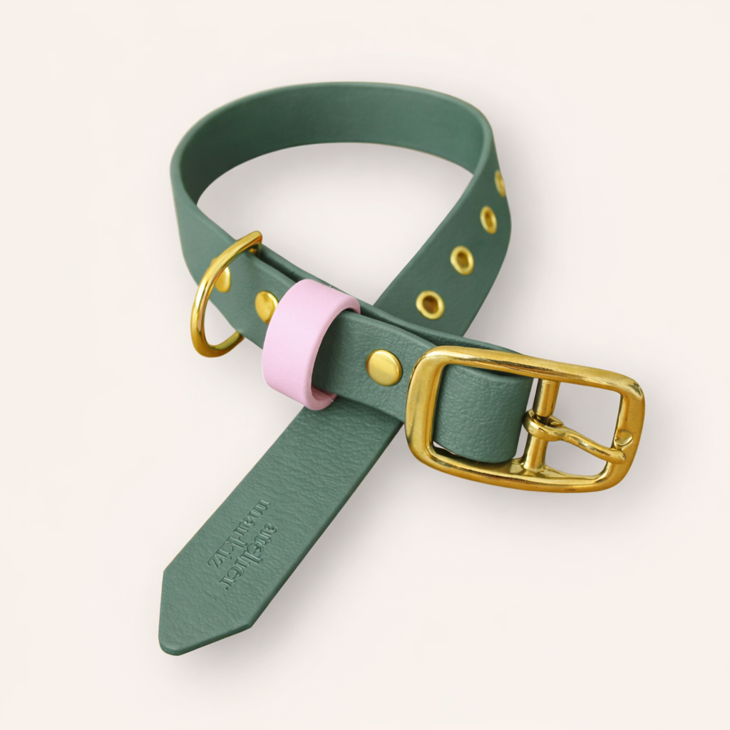 Collar - Foliage / Light Pink