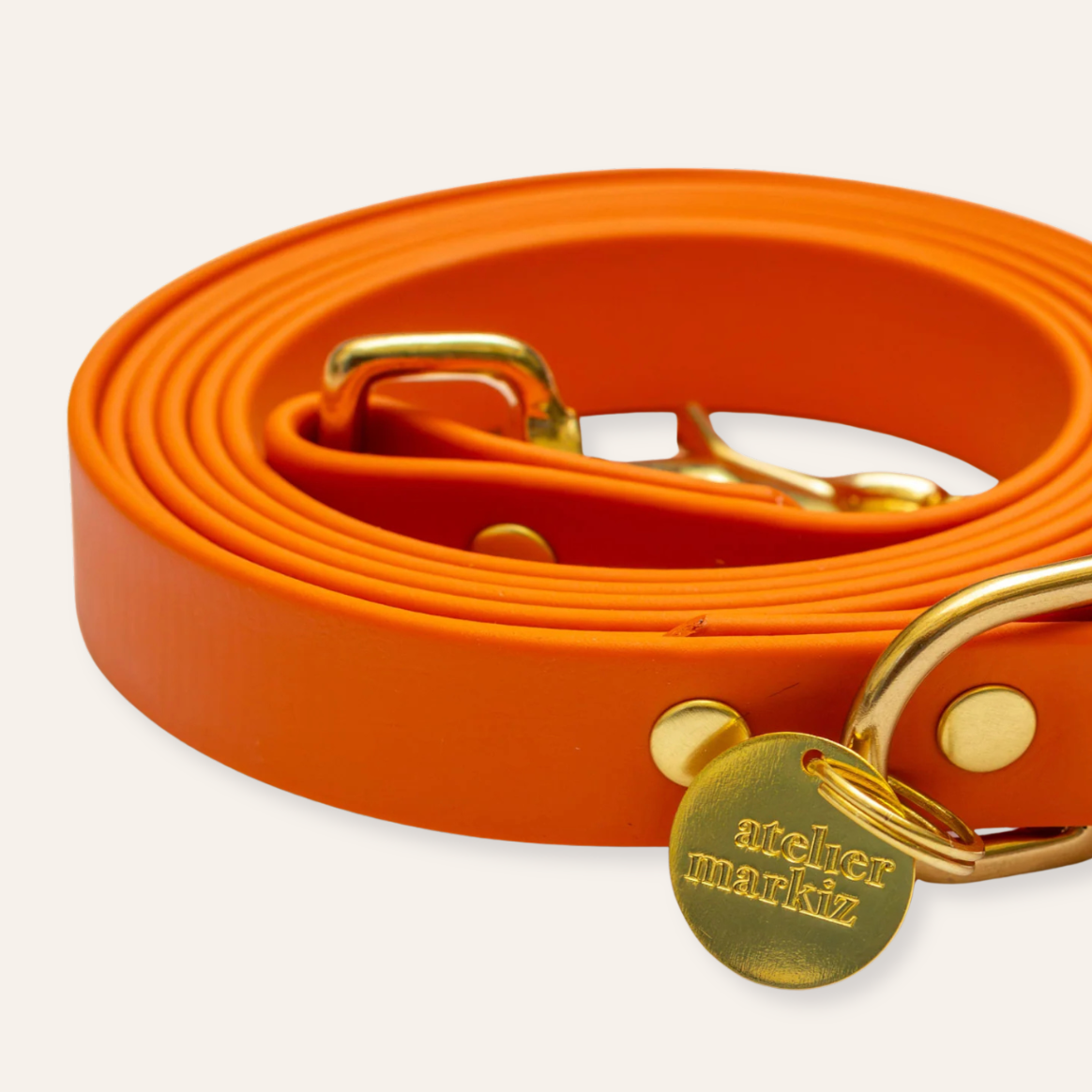 Collar & Leash - Tangerine