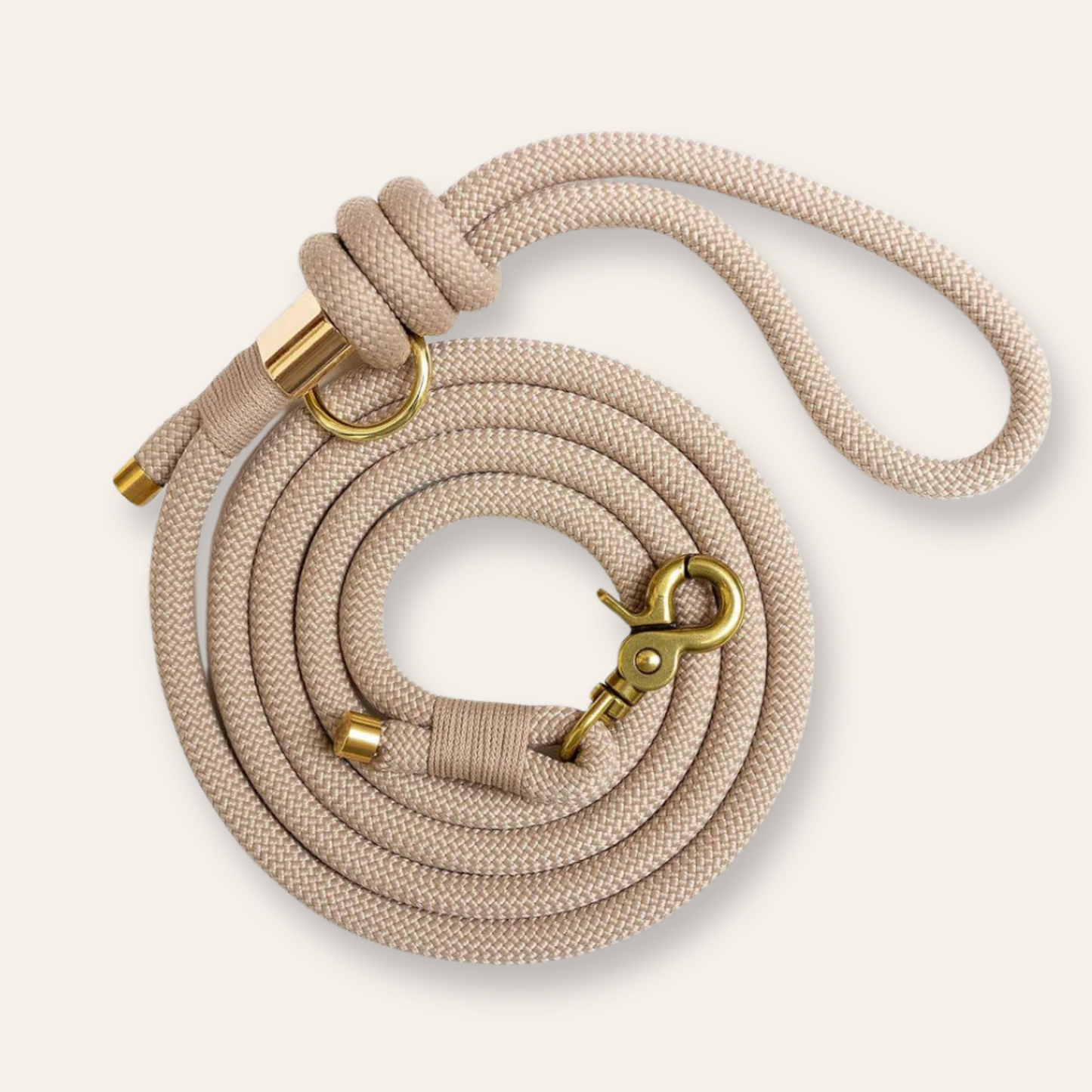 Hands-Free Rope Leash - Latte