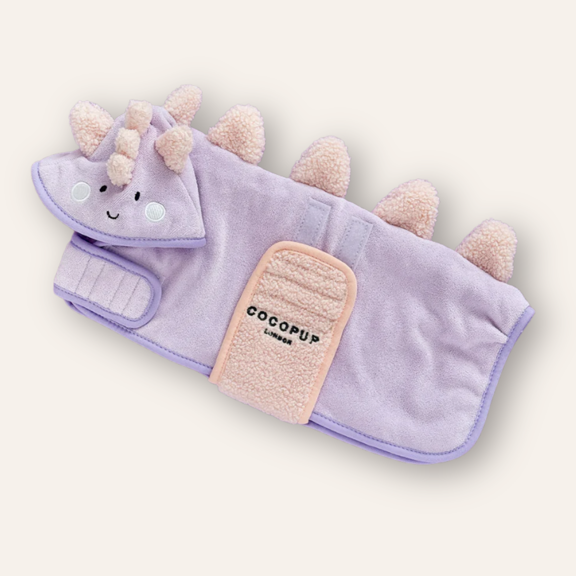 Lilac Dino Drying Robe
