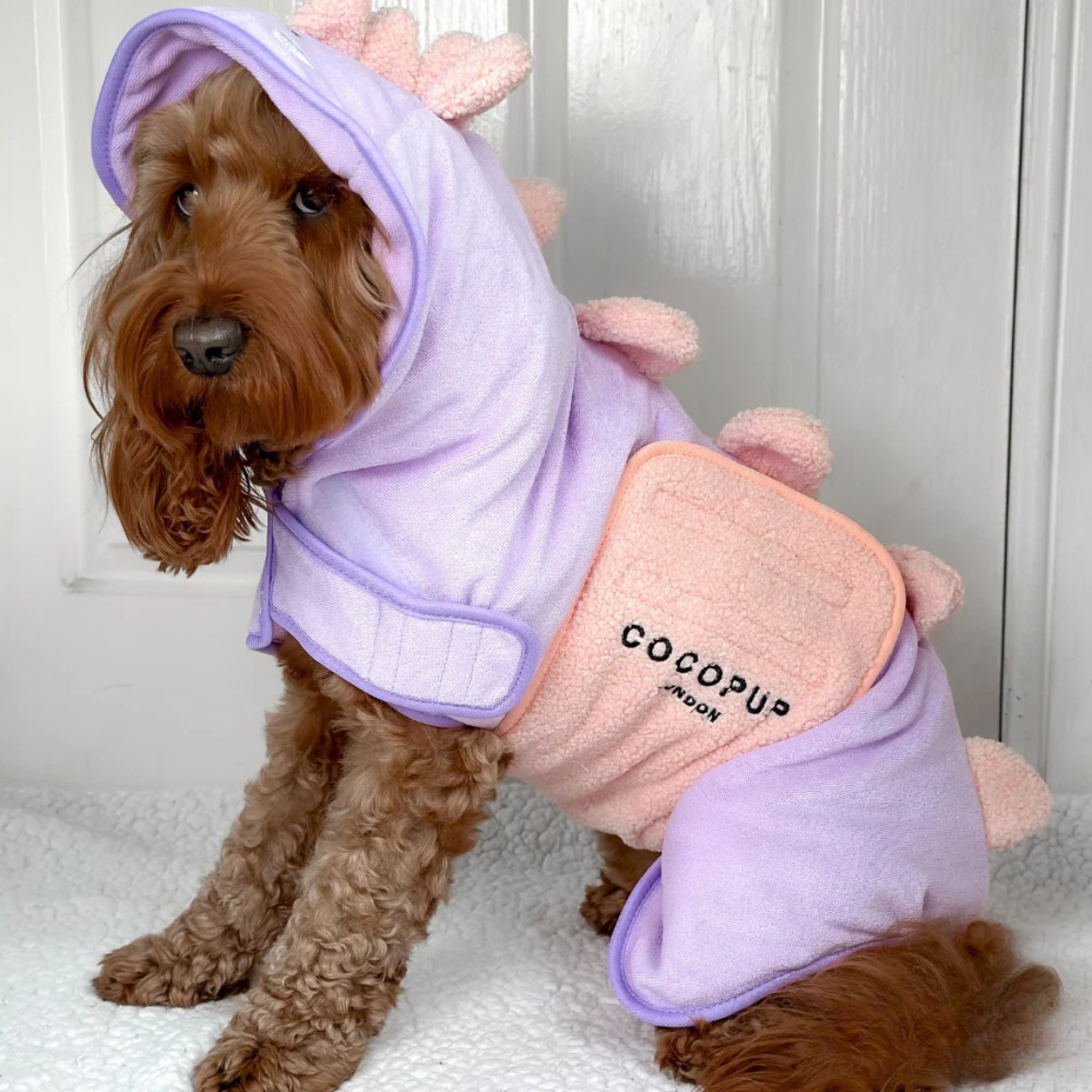 Lilac Dino Drying Robe