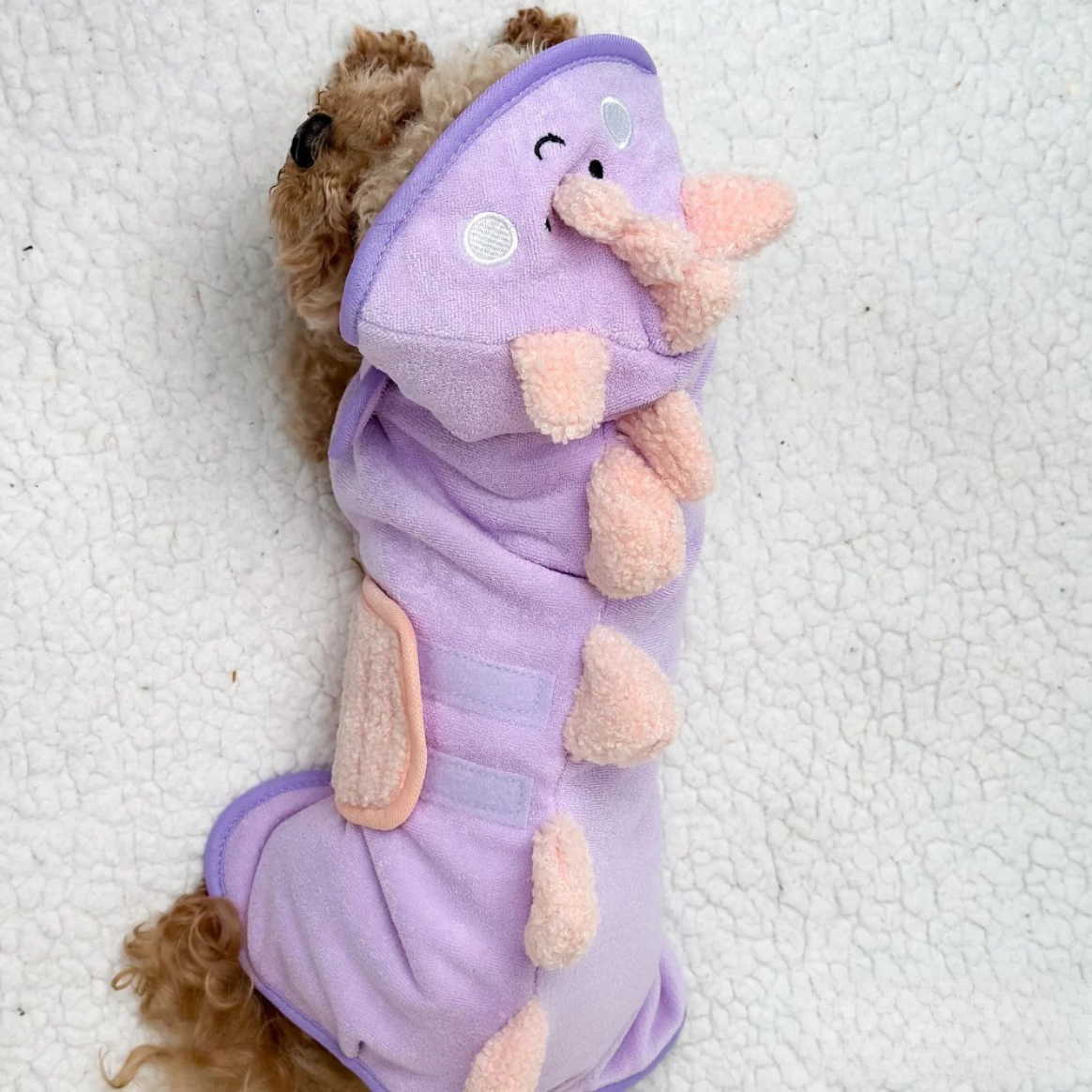 Lilac Dino Drying Robe