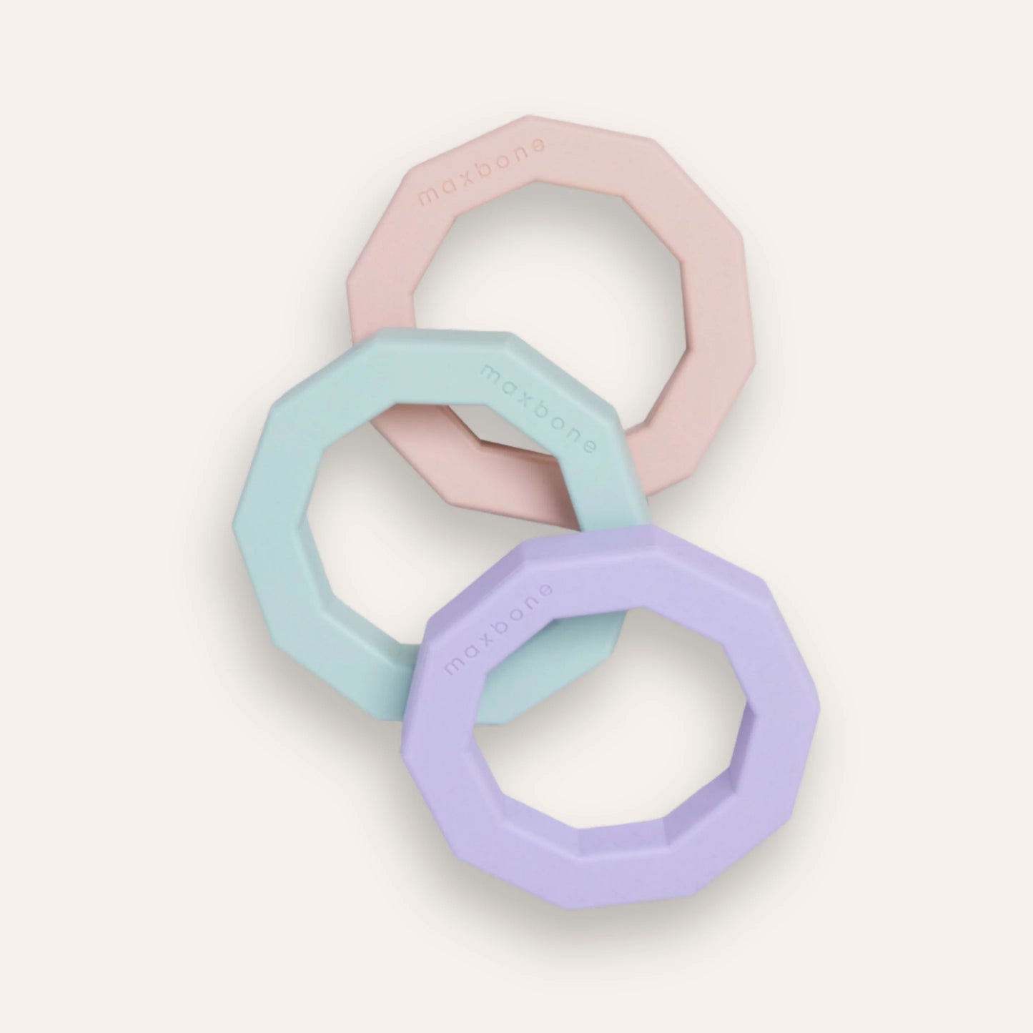 Decagon Rubber Toy - Mint Green