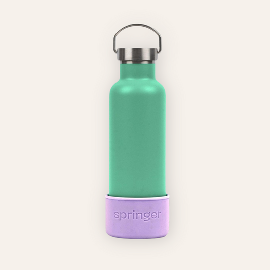 Dog & Me Water Bottle - Green / Lilac