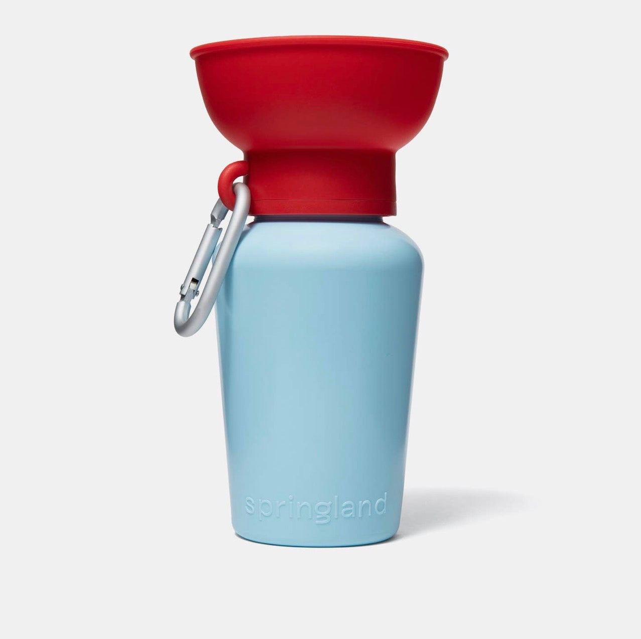 Flip Travel Water Bottle - Cherry/Light Blue