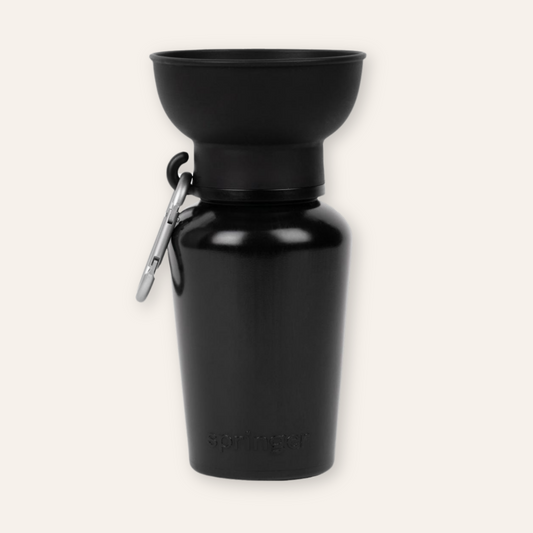 Flip Travel Water Bottle - Black