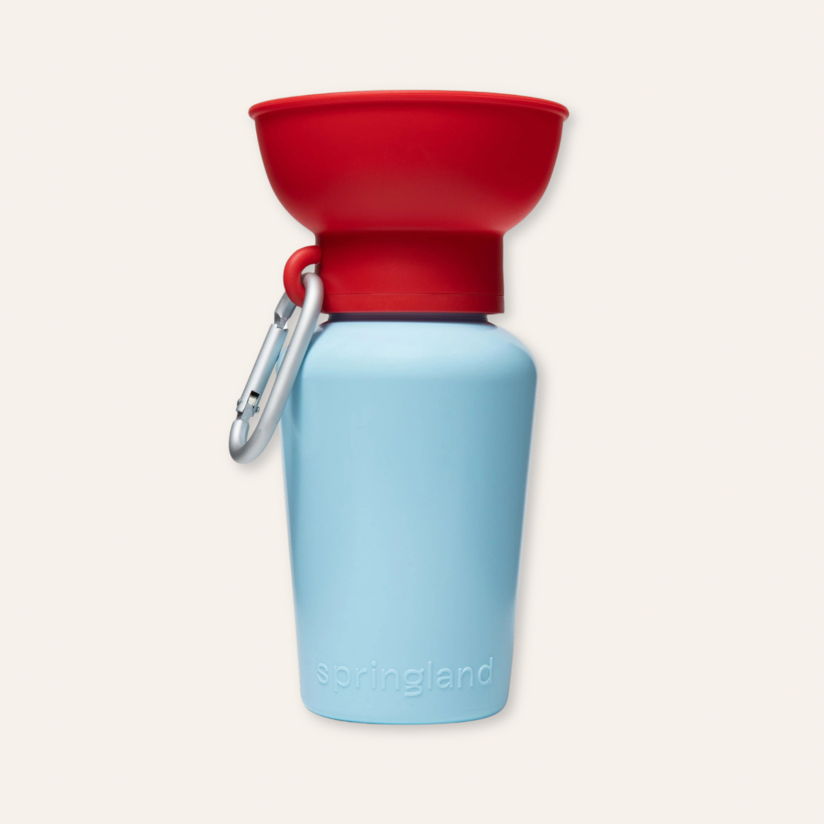 Flip Travel Water Bottle - Cherry / Light Blue