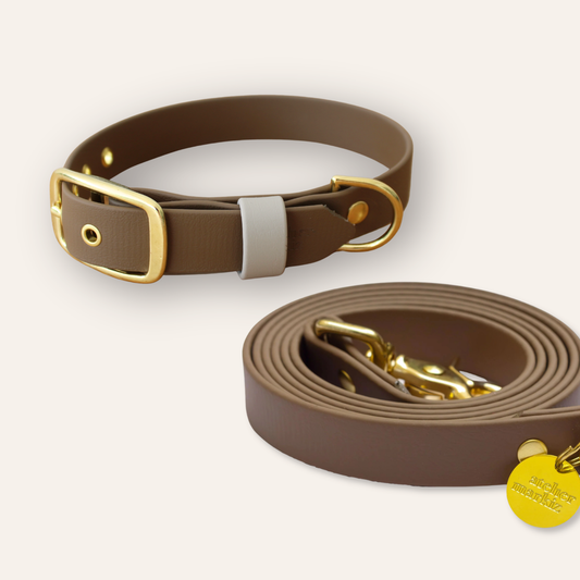 Collar & Leash - Macchiato