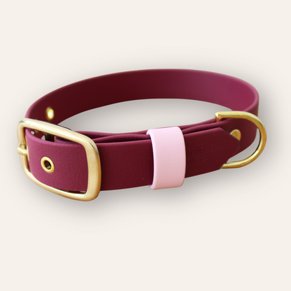 Collar - Sangria / Light Pink