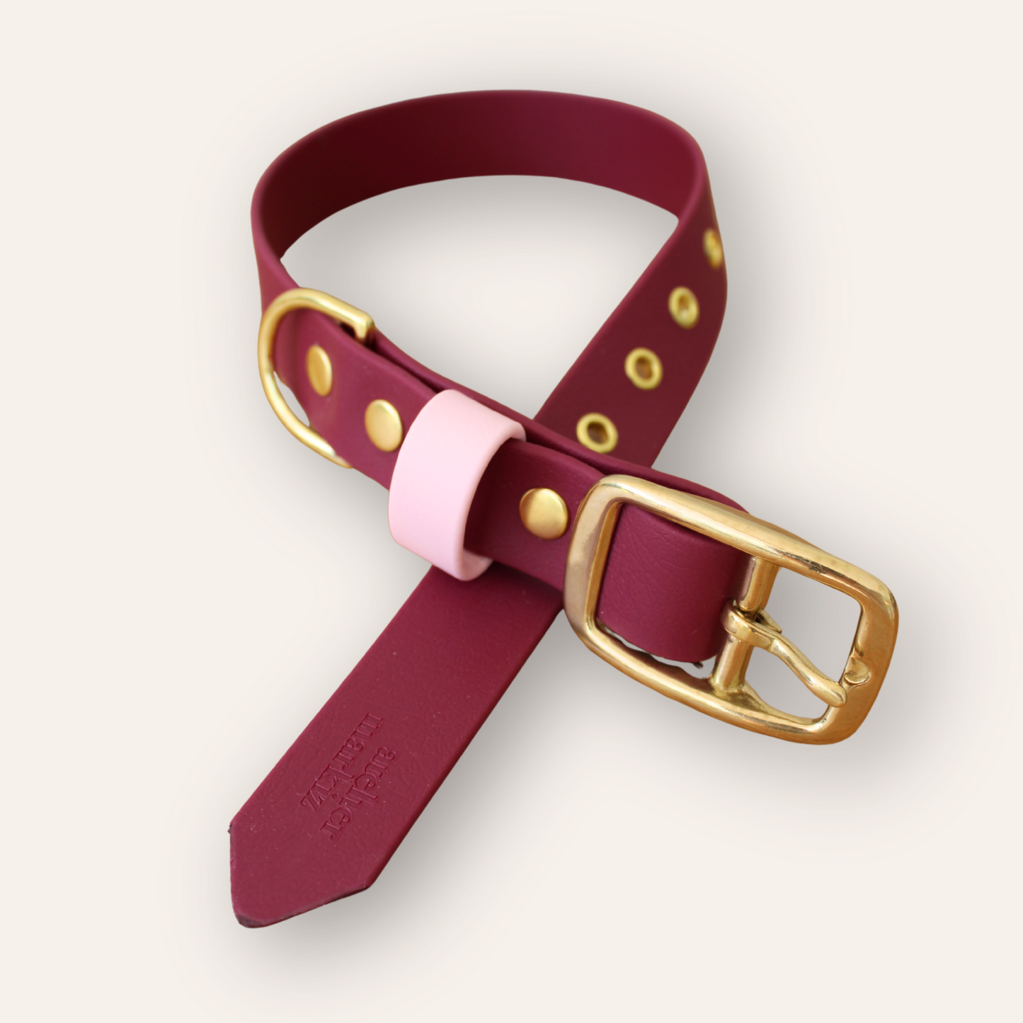 Collar - Sangria / Light Pink