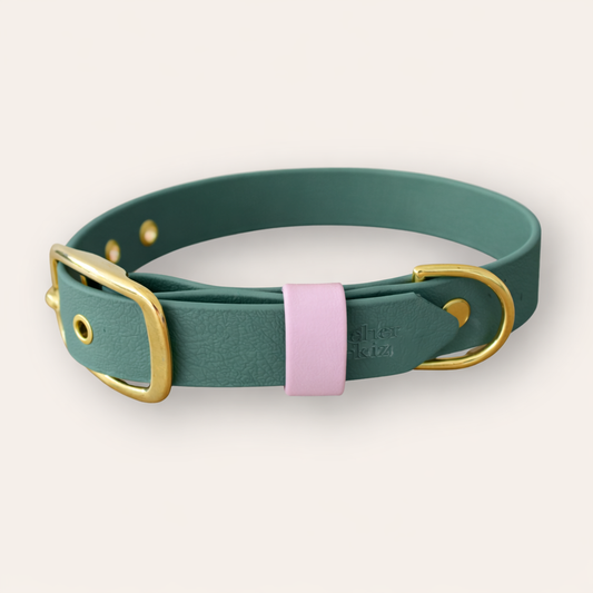 Collar - Foliage / Light Pink