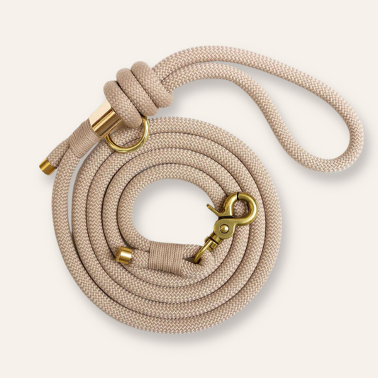 Hands-Free Rope Leash - Latte