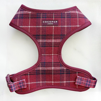 Adjustable Harness - Mulberry Plaid