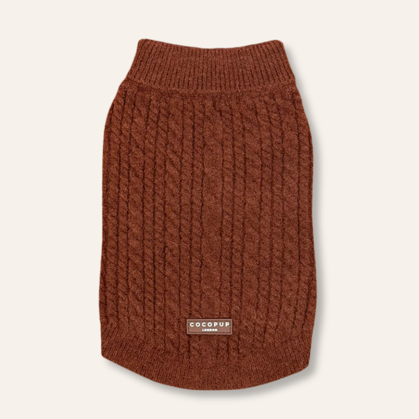 Cable Knit Jumper - Chocolate