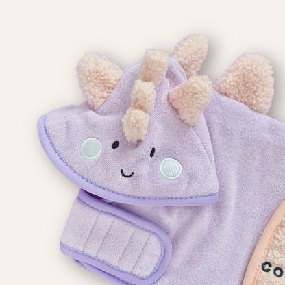 Lilac Dino Drying Robe