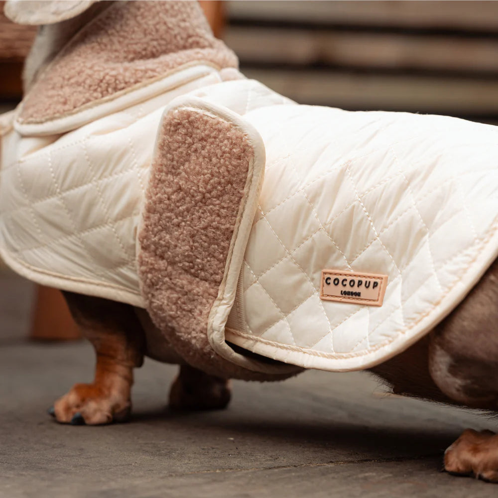 Quilted Coat - Cream