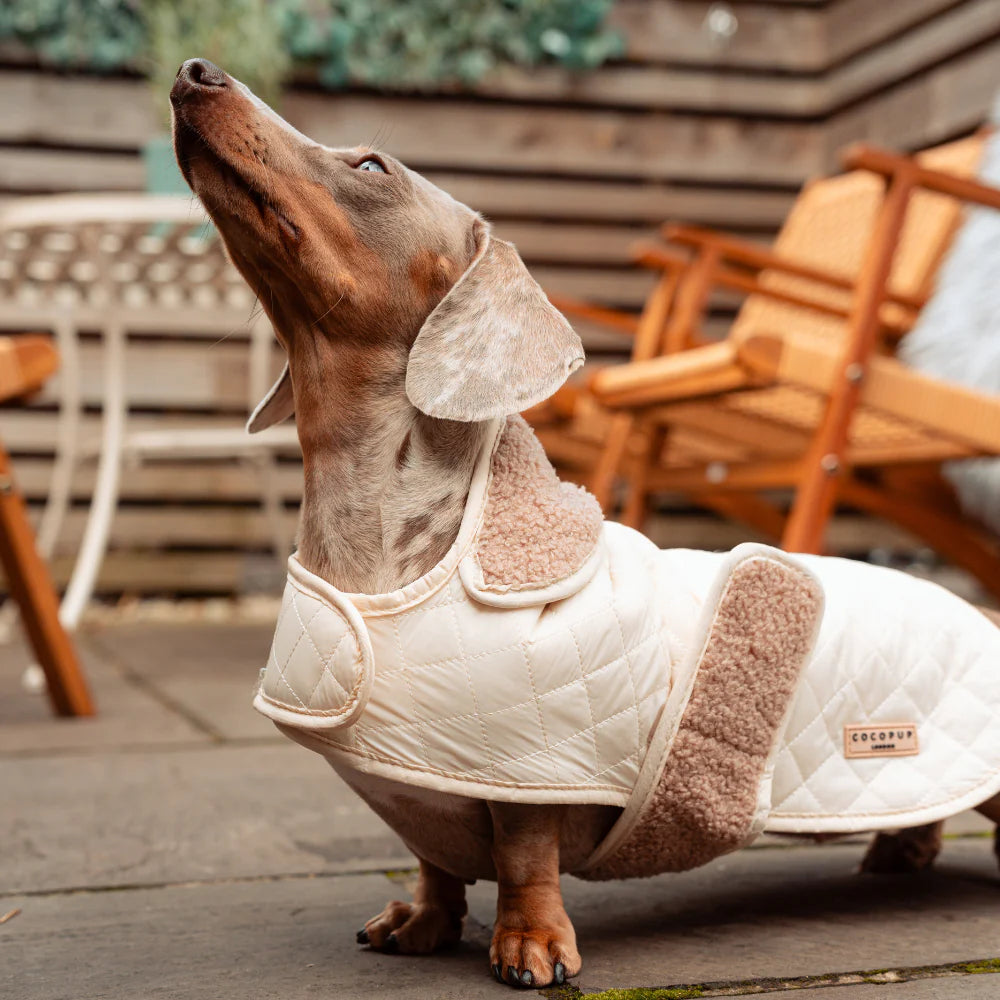 Quilted Coat - Cream