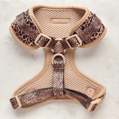Adjustable Harness - Quilted Leopard