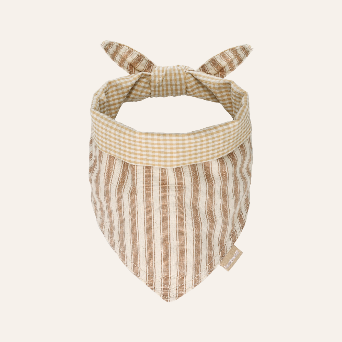 Mocha Stripe Dog Bandana