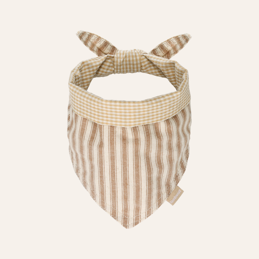 Mocha Stripe Dog Bandana