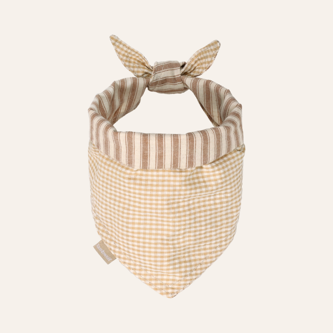 Mocha Stripe Dog Bandana