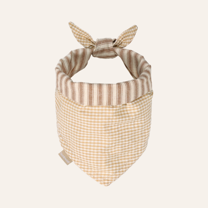 Mocha Stripe Dog Bandana