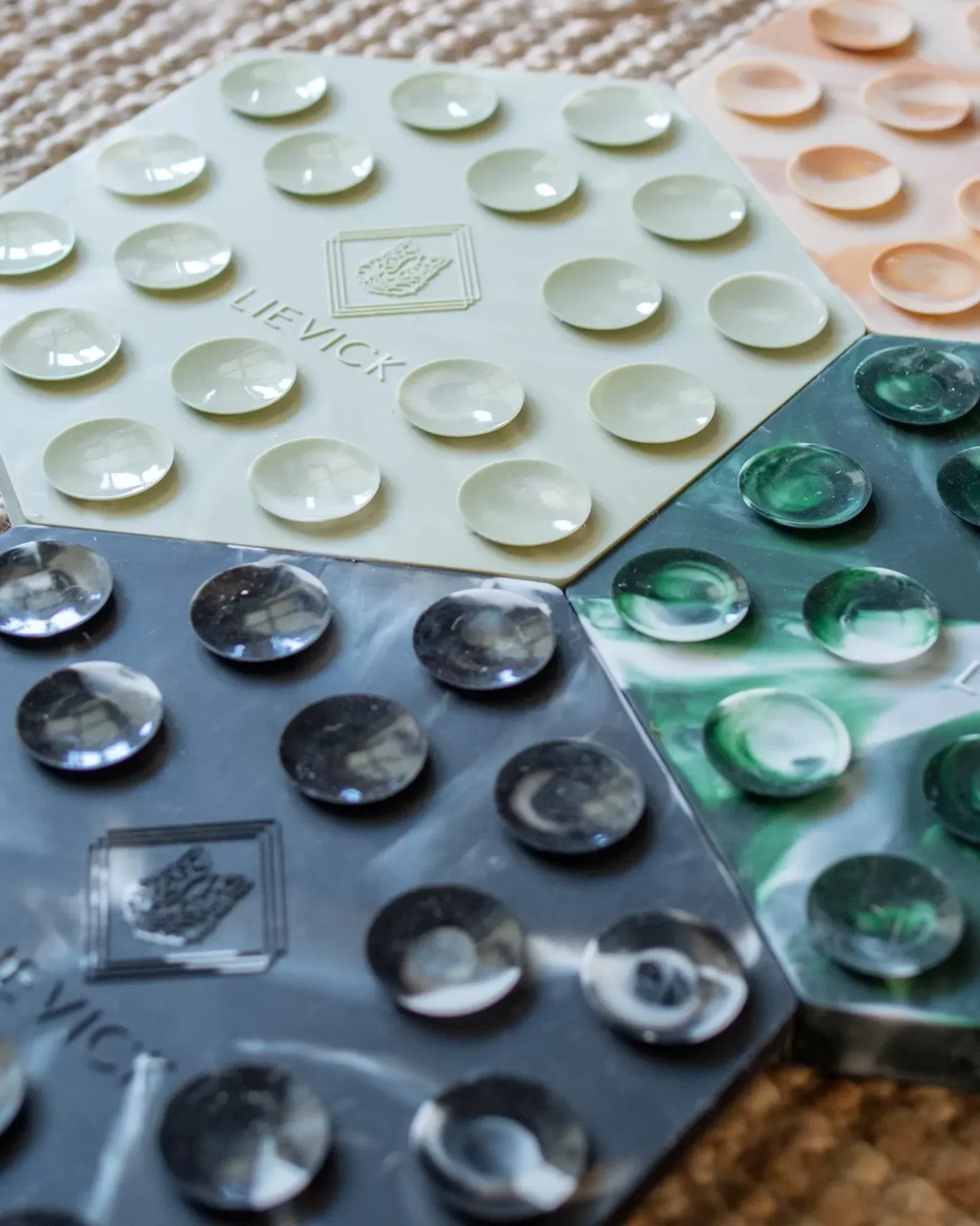 Lick Mat - Dark Green Marble