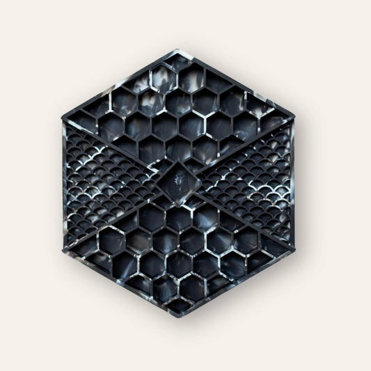 Lick Mat - Black Marble
