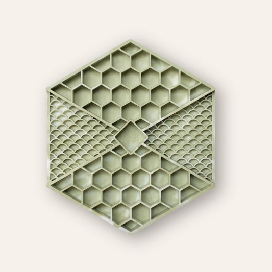 Lick Mat - Light Green Marble