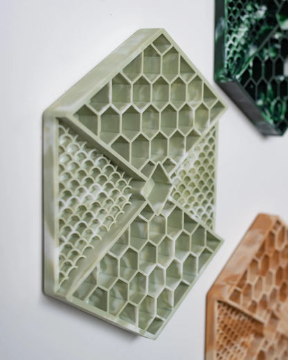 Lick Mat - Light Green Marble