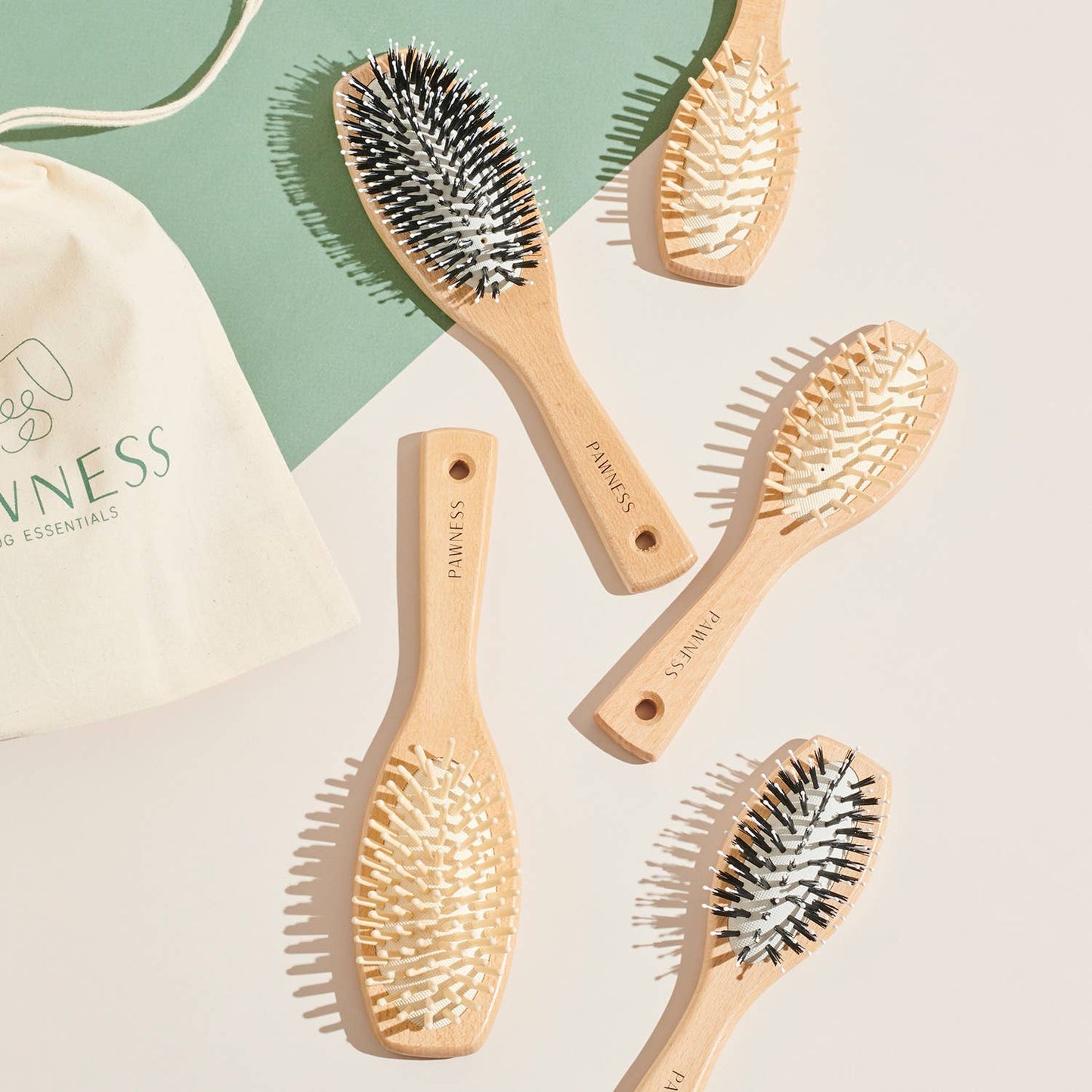Small Vegan Wooden/Nylon Brush