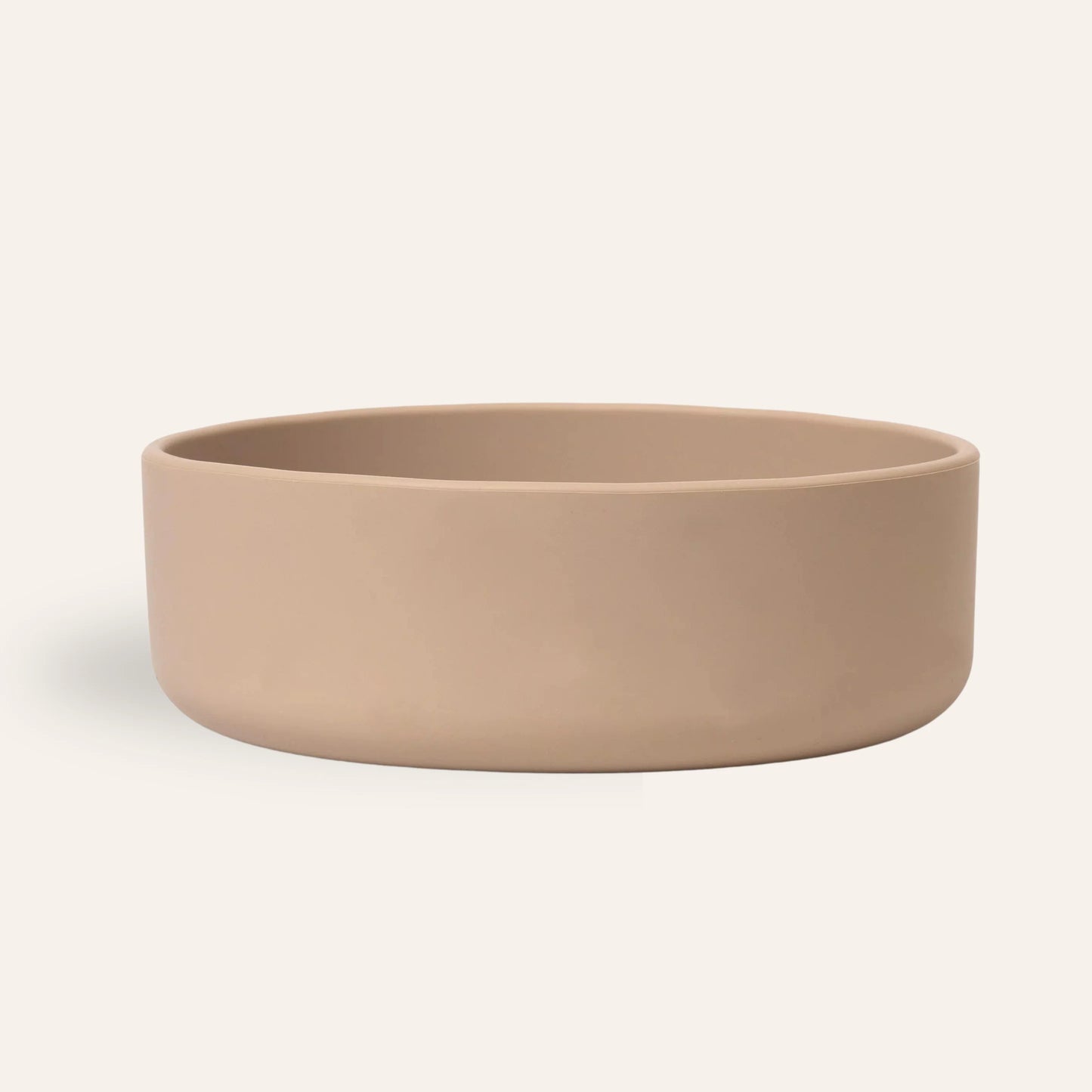 Silicone Food Bowl - Taupe